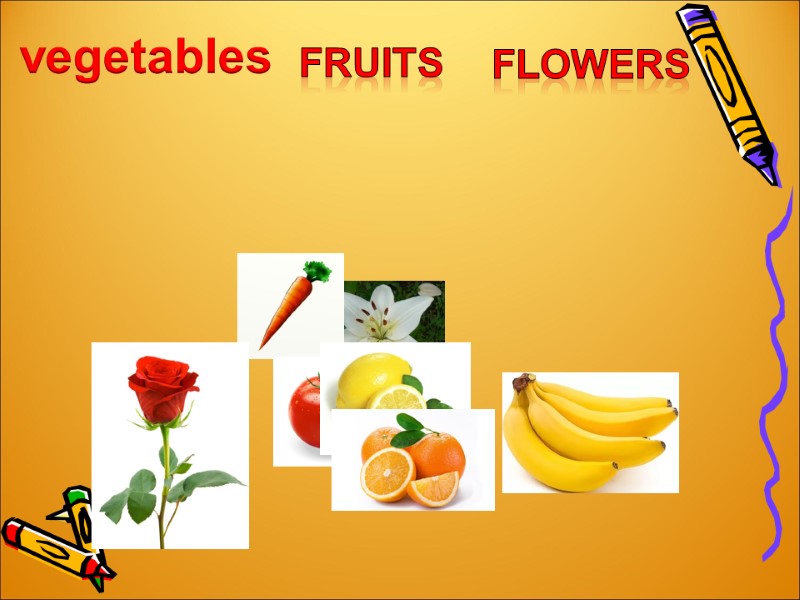 vegetables fruits flowers